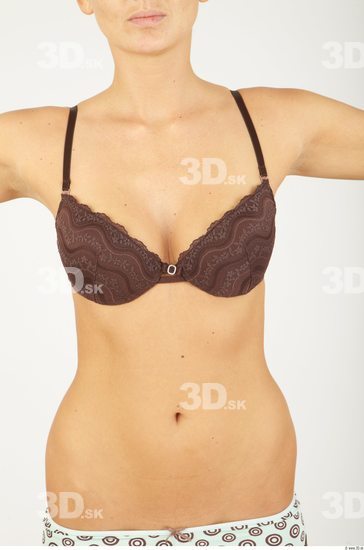 Upper Body Woman Animation references Underwear Bra Slim Studio photo references