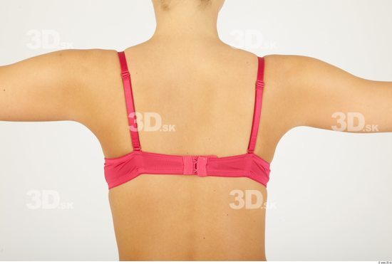 Back Woman Animation references Underwear Bra Slim Studio photo references