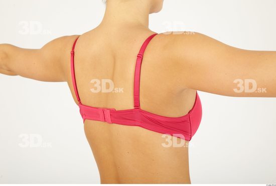 Back Woman Animation references Underwear Bra Slim Studio photo references