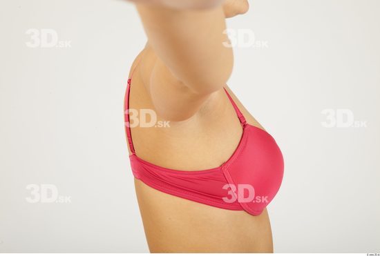 Chest Woman Animation references Underwear Bra Slim Studio photo references