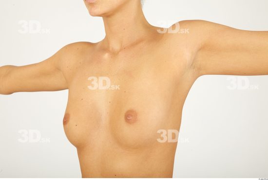 Chest Woman Animation references Nude Slim Studio photo references