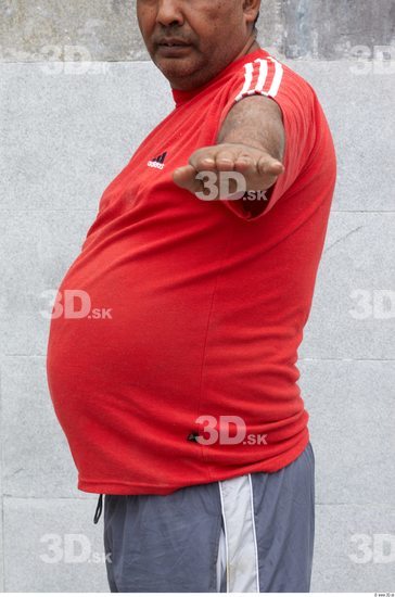 Upper Body Man Another Sports T shirt Overweight