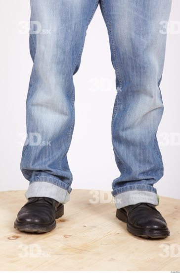 Calf Whole Body Man Casual Jeans Muscular Studio photo references