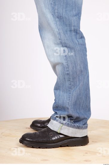 Calf Whole Body Man Casual Jeans Muscular Studio photo references