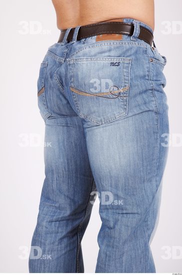 Thigh Whole Body Man Casual Jeans Muscular Studio photo references