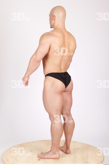 Whole Body Man Casual Sports Swimsuit Muscular Studio photo references