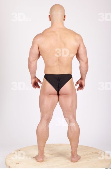 Whole Body Man Casual Sports Swimsuit Muscular Studio photo references