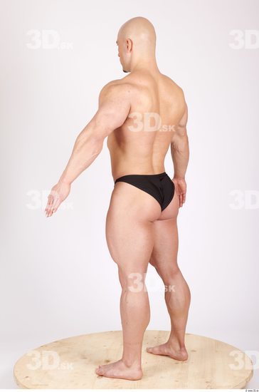 Whole Body Man Casual Sports Swimsuit Muscular Studio photo references