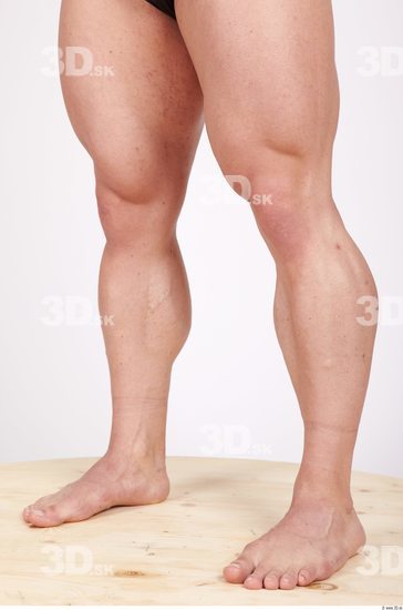 Calf Whole Body Man Nude Casual Muscular Studio photo references