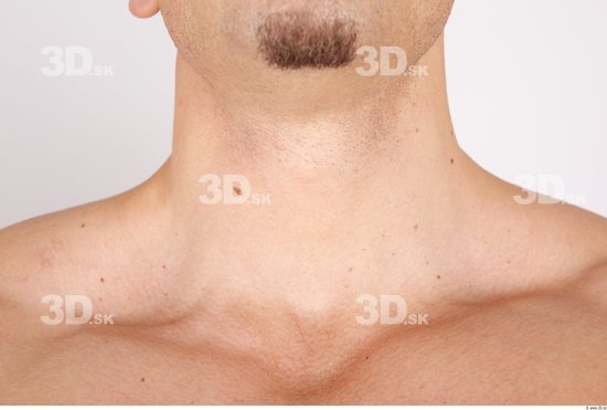 Neck Whole Body Man Nude Casual Muscular Studio photo references