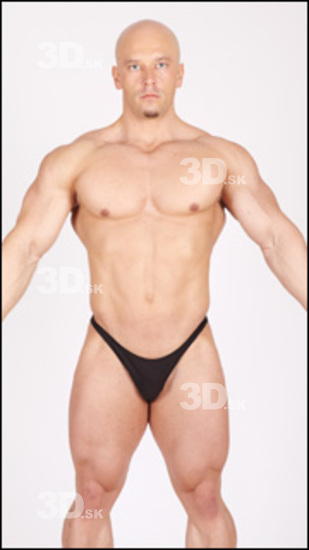 Whole Body Man Casual Sports Swimsuit Muscular Studio photo references