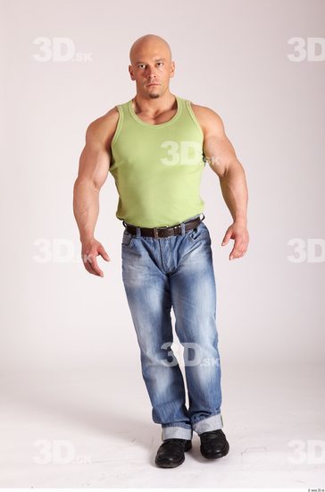 Whole Body Man Animation references White Casual Muscular