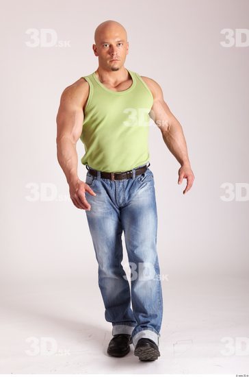 Whole Body Man Animation references White Casual Muscular