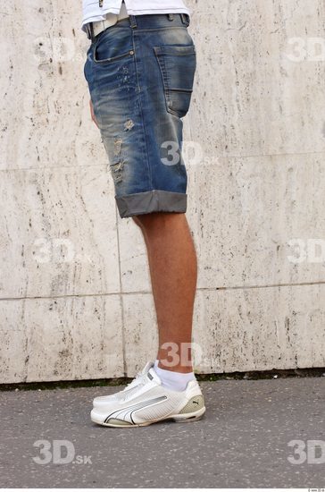 Leg Man White Casual Shorts Slim