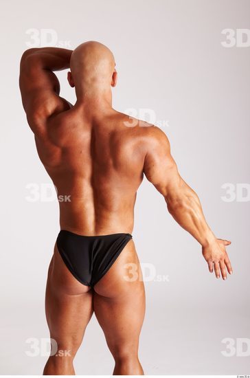 Upper Body Man Animation references White Sports Swimsuit Muscular