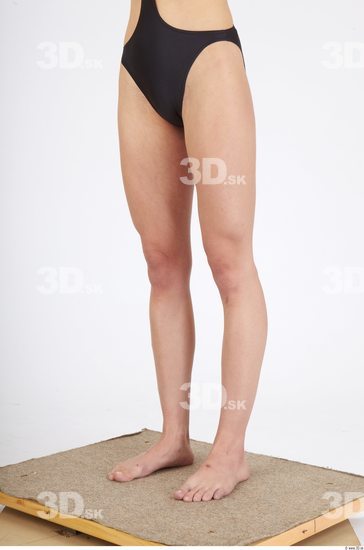 Leg Whole Body Woman Animation references Casual Sports Swimsuit Slim Studio photo references