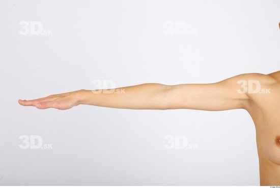 Arm Whole Body Woman Animation references Nude Casual Slim Studio photo references