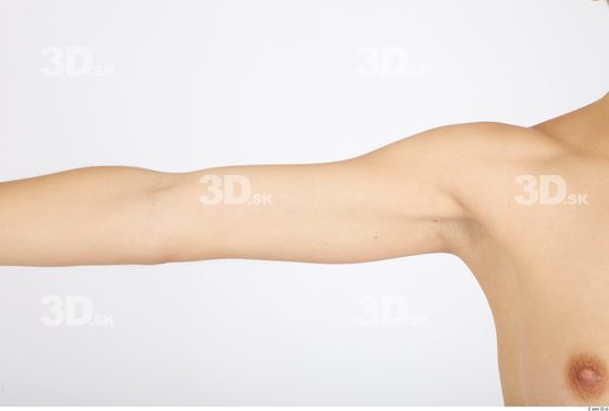 Arm Whole Body Woman Animation references Nude Casual Slim Studio photo references