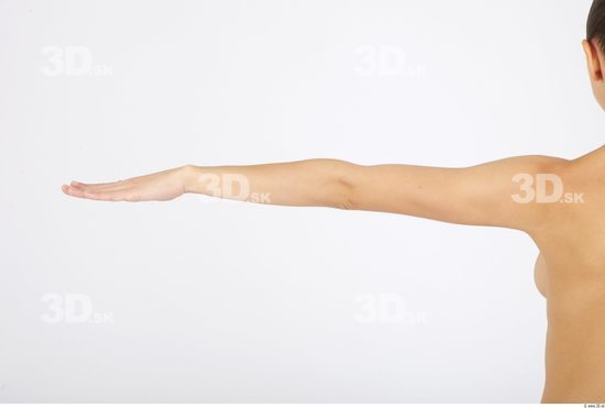 Arm Whole Body Woman Animation references Nude Casual Slim Studio photo references