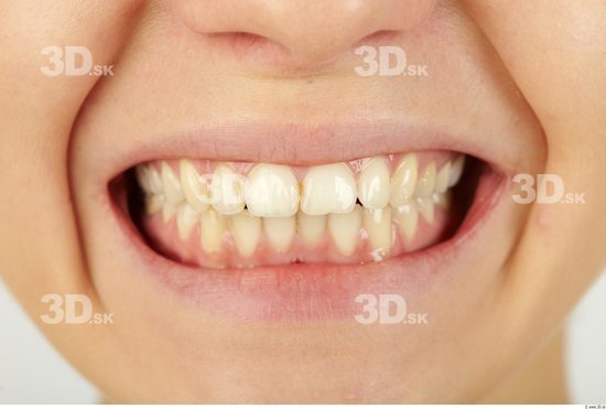 Whole Body Teeth Woman Animation references Casual Slim Studio photo references