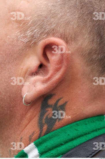 Ear Man White Tattoo Jewel Chubby