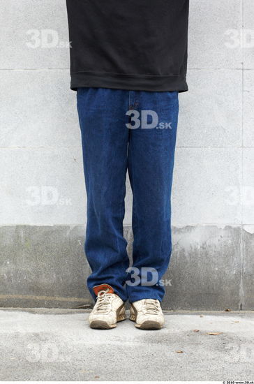 Leg Head Man Casual Jeans Average Bearded Street photo references