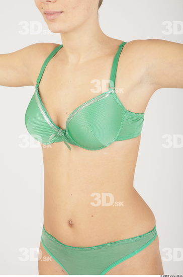 Upper Body Whole Body Woman Animation references Casual Underwear Bra Athletic Studio photo references