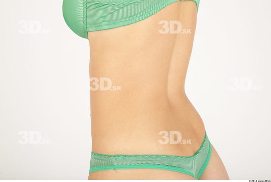 Whole Body Back Woman Animation references Casual Underwear Athletic Studio photo references