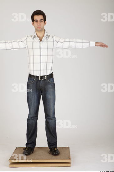 Whole Body Man Animation references T poses Casual Athletic Studio photo references