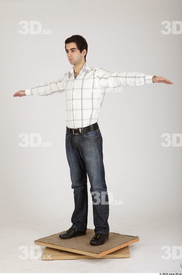 Whole Body Man Animation references T poses Casual Athletic Studio photo references