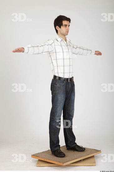 Whole Body Man Animation references T poses Casual Athletic Studio photo references