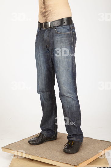 Leg Whole Body Man Animation references Casual Jeans Athletic Studio photo references