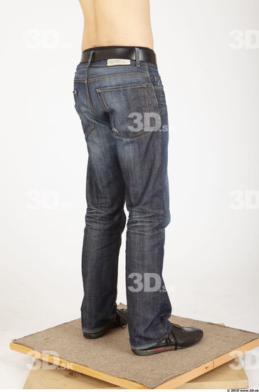 Leg Whole Body Man Animation references Casual Jeans Athletic Studio photo references