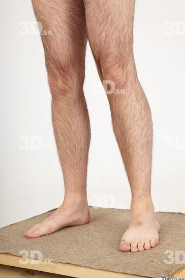 Calf Whole Body Man Animation references Hairy Nude Casual Athletic Studio photo references