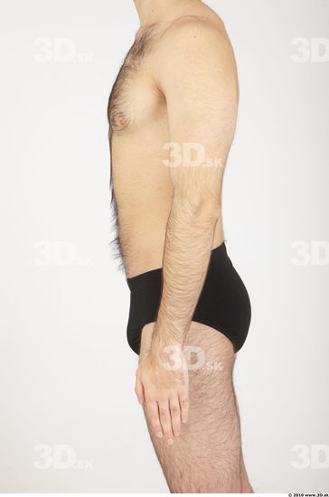 Arm Whole Body Man Animation references Hairy Casual Underwear Athletic Studio photo references