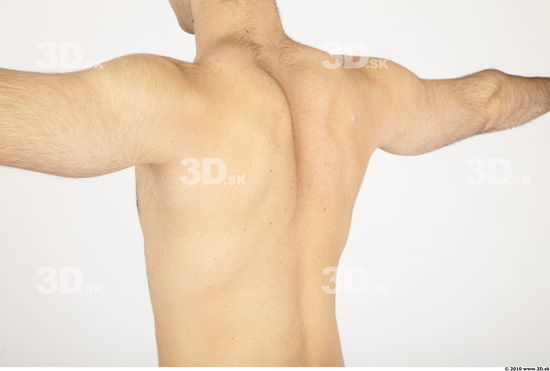 Whole Body Back Man Animation references Hairy Nude Casual Athletic Studio photo references