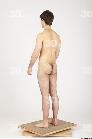 Whole Body Man Animation references Hairy Nude Casual Athletic Studio photo references