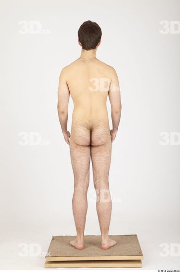 Whole Body Man Animation references Hairy Nude Casual Athletic Studio photo references