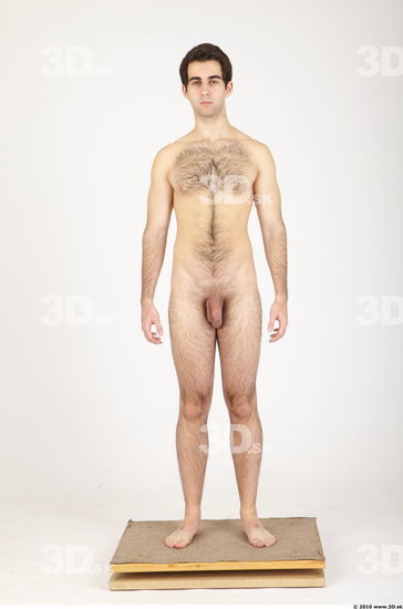 Whole Body Man Animation references Hairy Nude Casual Athletic Studio photo references