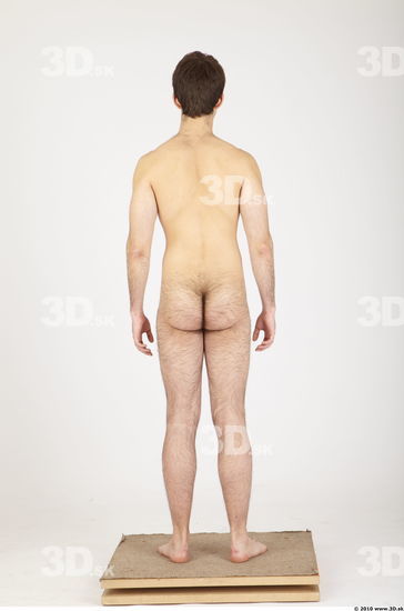 Whole Body Man Animation references Hairy Nude Casual Athletic Studio photo references