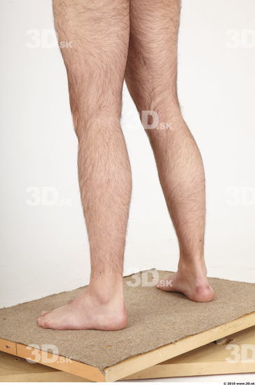 Calf Whole Body Man Animation references Hairy Nude Casual Athletic Studio photo references