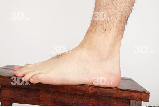 Foot Whole Body Man Animation references Nude Casual Athletic Studio photo references