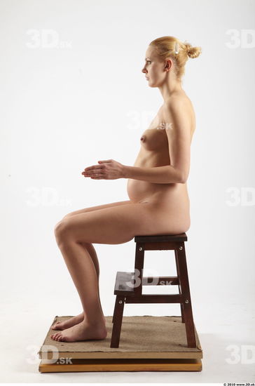 Whole Body Woman Animation references Casual Pregnant Female Studio Poses