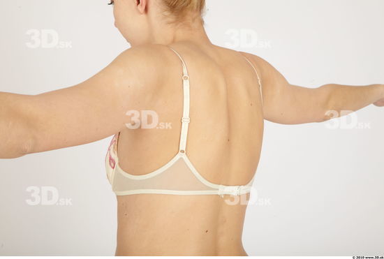 Whole Body Back Woman Animation references Nude Underwear Bra Pregnant Studio photo references