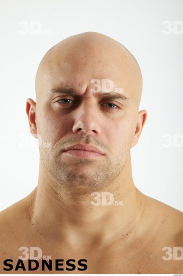 Face Emotions Man White Chubby Bald