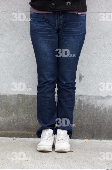 Leg Woman White Casual Jeans Chubby