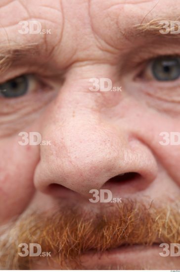 Nose Man White Chubby Bearded