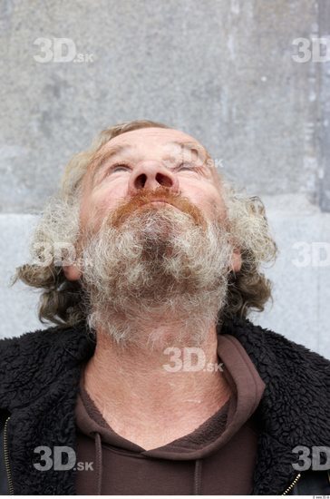 Neck Man White Chubby Bearded