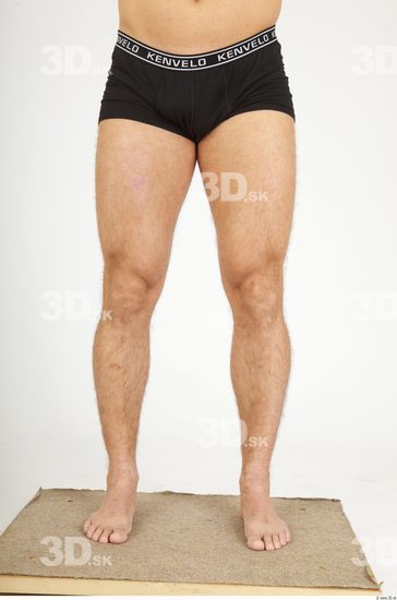 Leg Whole Body Man Casual Underwear Pants Chubby Bald Studio photo references