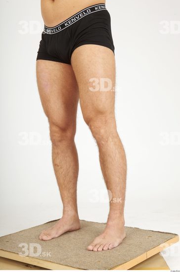 Leg Whole Body Man Casual Underwear Pants Chubby Bald Studio photo references